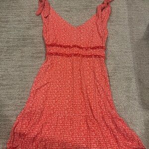 Elegant Red Sleeveless Dress